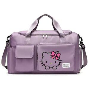 hello kitty Large Capacity Gym & Travel Duffel Bag with Shoe Compartment